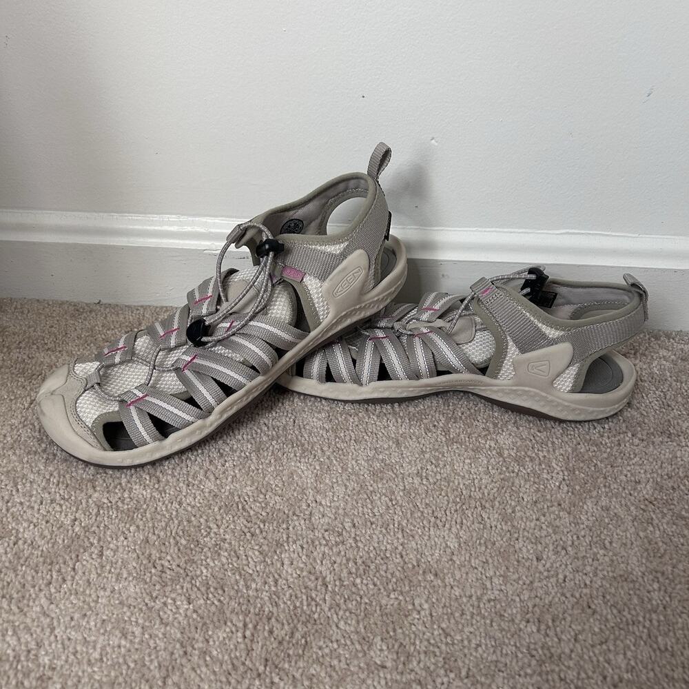 KEEN Sandals 10 Women Drift Creek H2 Women Gray pink hiking outdoors camping
